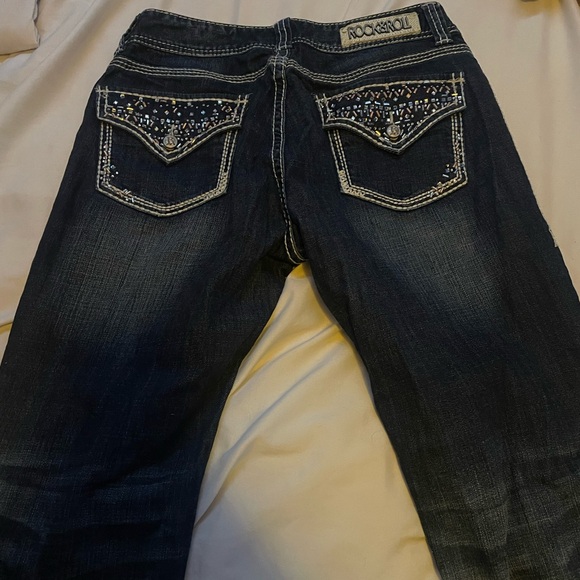 Y2K Mid Rise Denim Jeans 30x32 - Picture 3 of 4